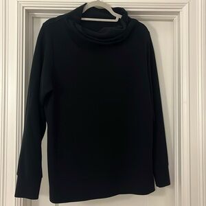 Varley cowl neck sweater shirt with cinching detail in back size small